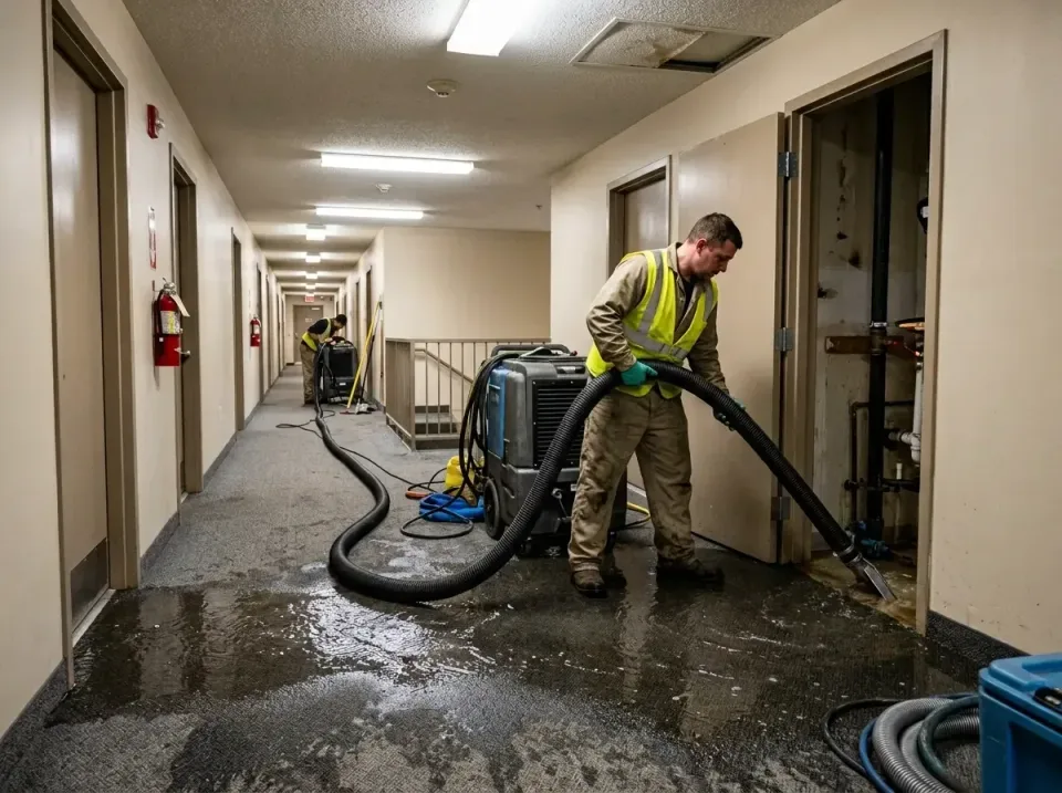 multi-unit-apartment-hallway-f-005 — frequently asked questions, Emergency Burst Pipe Water Extraction & Removal in Shinnsto…
